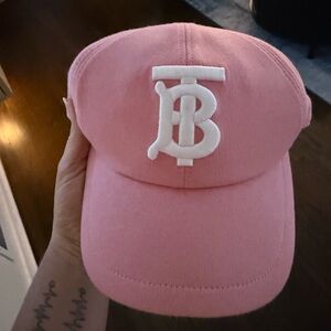 Burberry Pink Cap with Black Interior